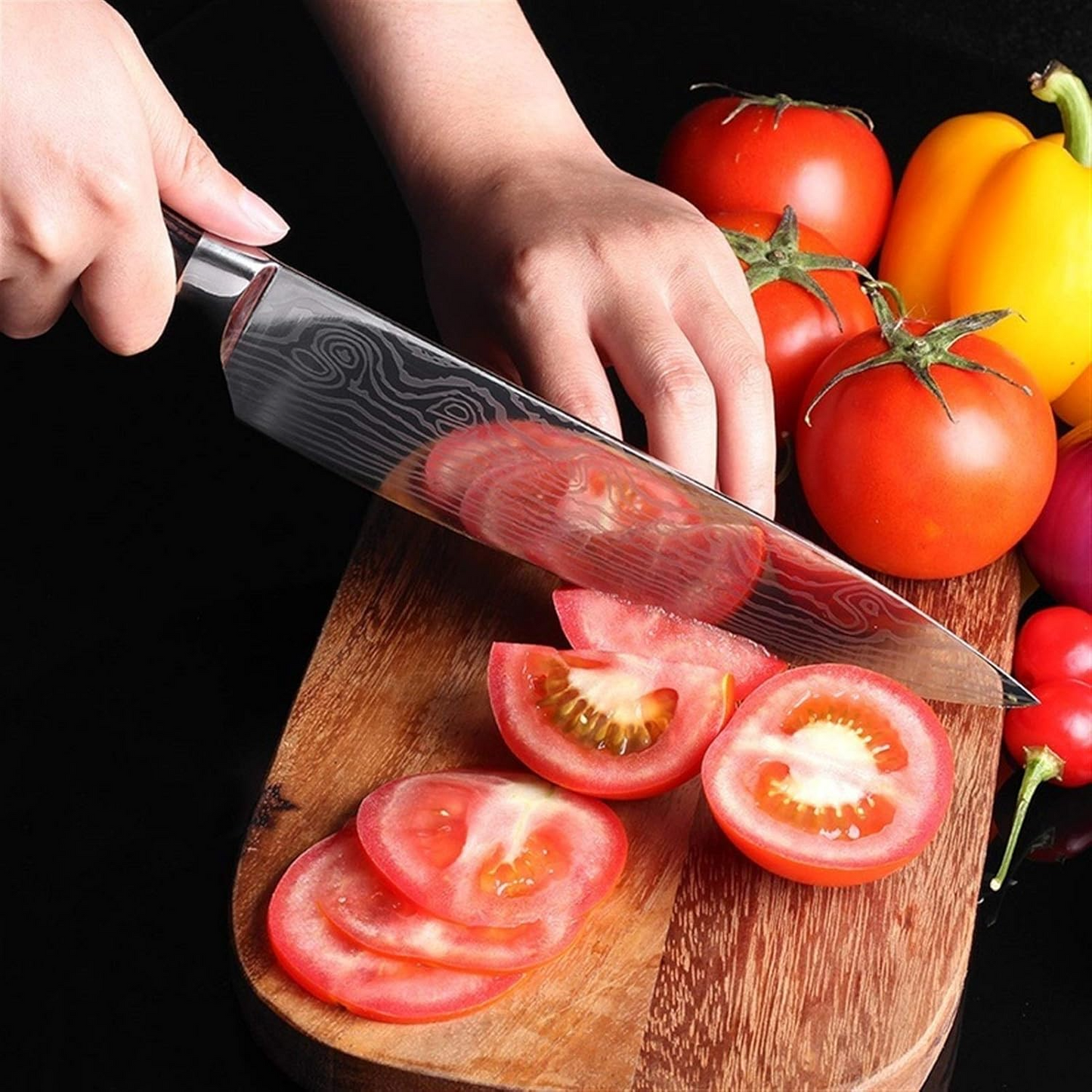 Couteau de cuisine - DamascusKitchenKnives™ - Couteau Santoku