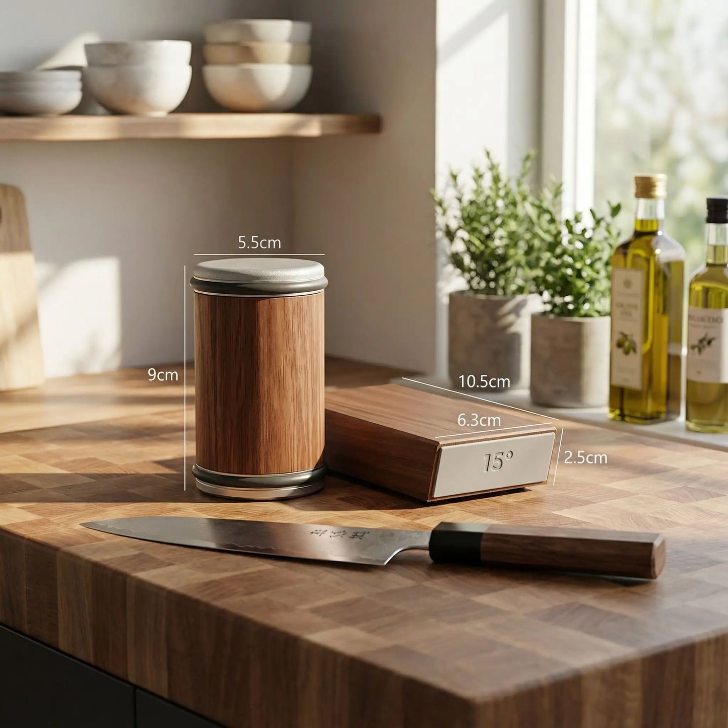 Aiguiseur couteau professionnel ProfSharp - Dimensions et caractéristiques techniques détaillées