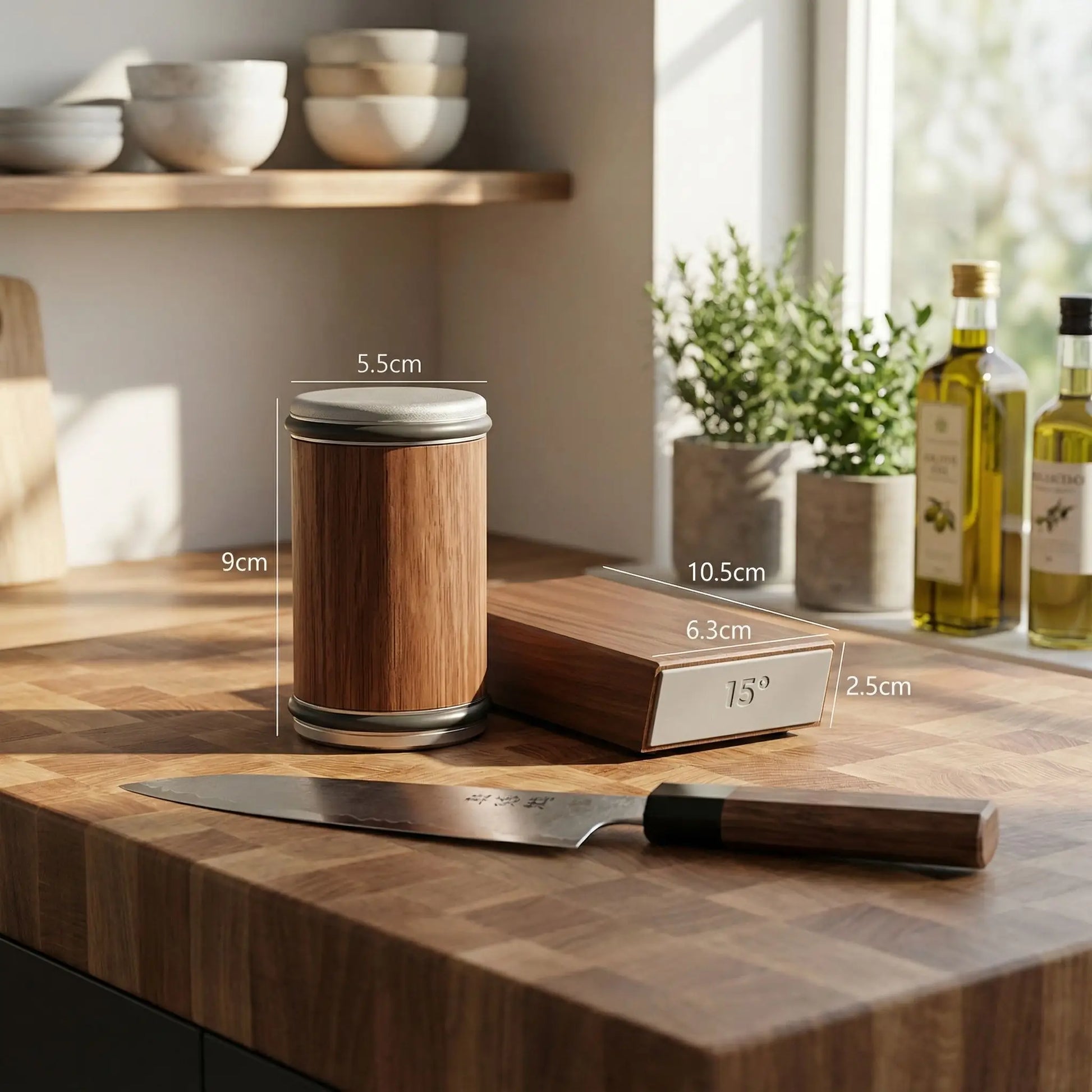 Aiguiseur couteau professionnel ProfSharp - Dimensions et caractéristiques techniques détaillées