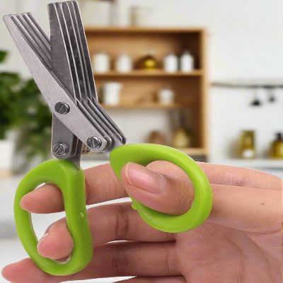 Ciseaux MultiLayersScissor™ Vert - découpe herbes fraîches