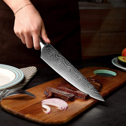 Couteau de cuisine - DamascusKitchenKnives™ - Couteau Santoku